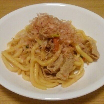 初めて焼きうどんを作りました～簡単でとても美味しかったです！素敵レシピありがとうございます！